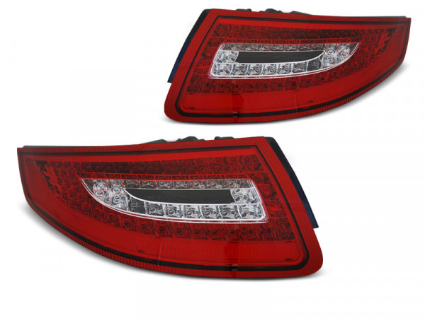 Led Tail Lights Red White Fits Porsche 911 997 04-09