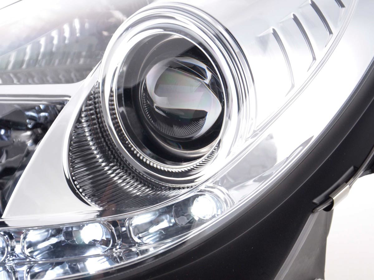 DRL Daylight headlight Mercedes SLK R171 chrome Headlights Lights