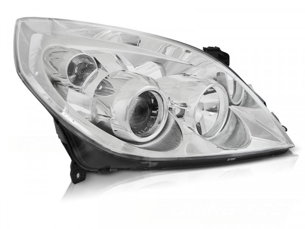 Headlights Chrome Right Side Tyc Fits Opel Vectra C 09.05-08