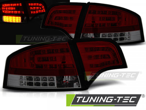 Led Tail Lights Red Smoke Fits Audi A4 B7 11.04-03.08 Sedan