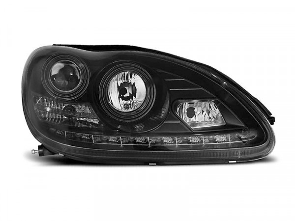 Headlights Daylight Black Fits Mercedes W220 S-klasa 09.98-05.05