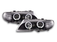Headlight set fits BMW 3 Series E46 2002-2005 black Headlight set fits BMW 3 Series E46 2002-2005 black