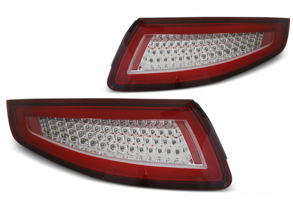 Led Bar Tail Lights Red Whie Seq Fits Porsche 911 997 04-09