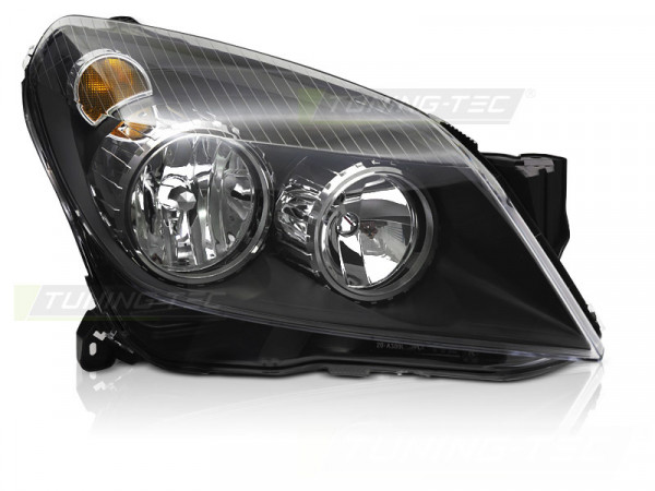 Headlight Black Right Side Tyc Fits Opel Astra H 04-10