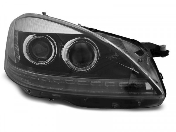 Xenon Headlights Daylight Black Fits Mercedes W221 05-09