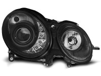 Headlights Daylight Black Fits Mercedes W211 E-klasa 03.02-04.06 Headlights Daylight Black Fits Mercedes W211 E-klasa 03.02-04.06