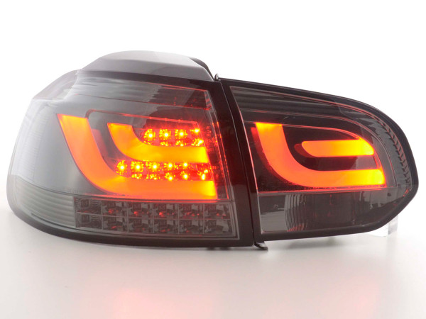 Led Rear lights VW Golf 6 type 1K Yr. 2008-2012 black with led indicator