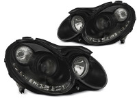 Headlights Daylight Black Fits Mercedes Clk W209 03-10 Headlights Daylight Black Fits Mercedes Clk W209 03-10