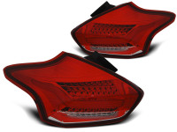 Ford Focus 3 15-18 Hatchback Red White Seq Led  Ford Focus 3 15-18 Hatchback Red White Seq Led