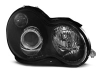 Headlights Black Fits Mercedes W203 C-klasa 07.00-03.04 Headlights Black Fits Mercedes W203 C-klasa 07.00-03.04
