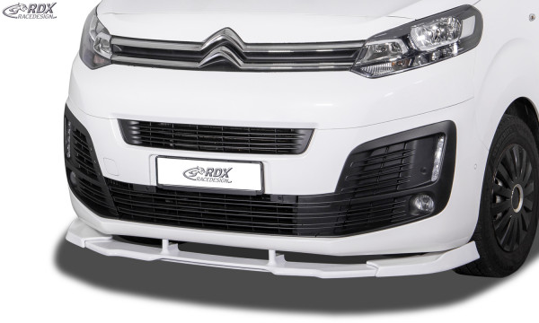 RDX Front Spoiler VARIO-X for CITROEN Jumpy & Spacetourer (V) / FIAT Ulysse & Scudo (V) / OPEL Zafira Life & Vivaro (V) / PEUGEOT Expert & Traveller (V) / TOYOTA ProAce & ProAce Verso (V) Front Lip Splitter