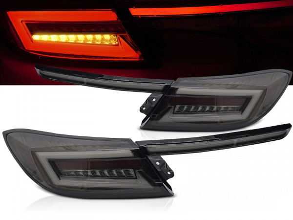 Led Bar Tail Lights Gold Smoke Seq Fits Toyota Gr86 21-