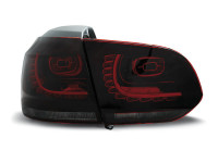 Led Tail Lights Red Smoke Fits Vw Golf 6 10.08-12 Led Tail Lights Red Smoke Fits Vw Golf 6 10.08-12