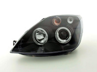 headlight Ford Fiesta type MK6 Yr. 03-07 black headlight Ford Fiesta type MK6 Yr. 03-07 black
