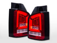 LED Rückleuchten passend für VW T5 2003-2010 Heckklappentür-Version rot/klar LED Rückleuchten passend für VW T5 2003-2010 Heckklappentür-Version rot/klar
