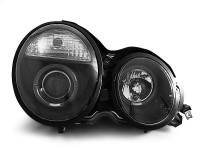 Headlights Angel Eyes Black Fits Mercedes W210 E-klasa 95-05.99 Headlights Angel Eyes Black Fits Mercedes W210 E-klasa 95-05.99