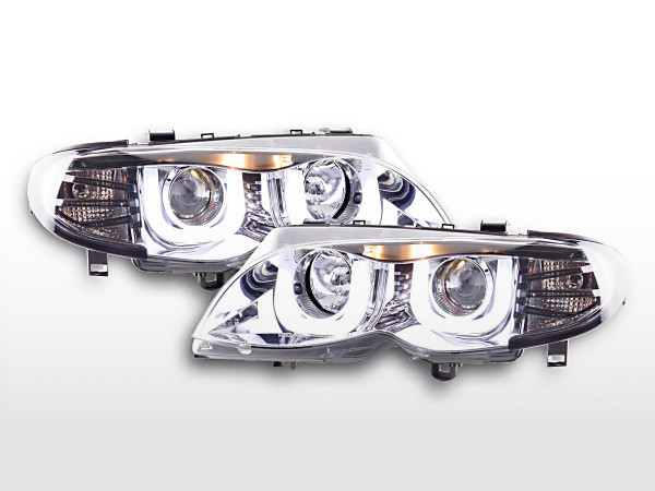 Daylight Headlight BMW serie 3 E46 saloon/Touring Yr. 02-05 chrome RHD