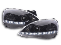 DRL Daylight headlight Opel Corsa C Yr. 01-06 black DRL Daylight headlight Opel Corsa C Yr. 01-06 black