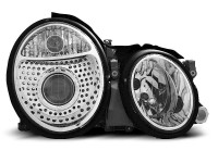 Headlights Chrome Fits Mercedes W208 Clk 03.97-04.02 Headlights Chrome Fits Mercedes W208 Clk 03.97-04.02