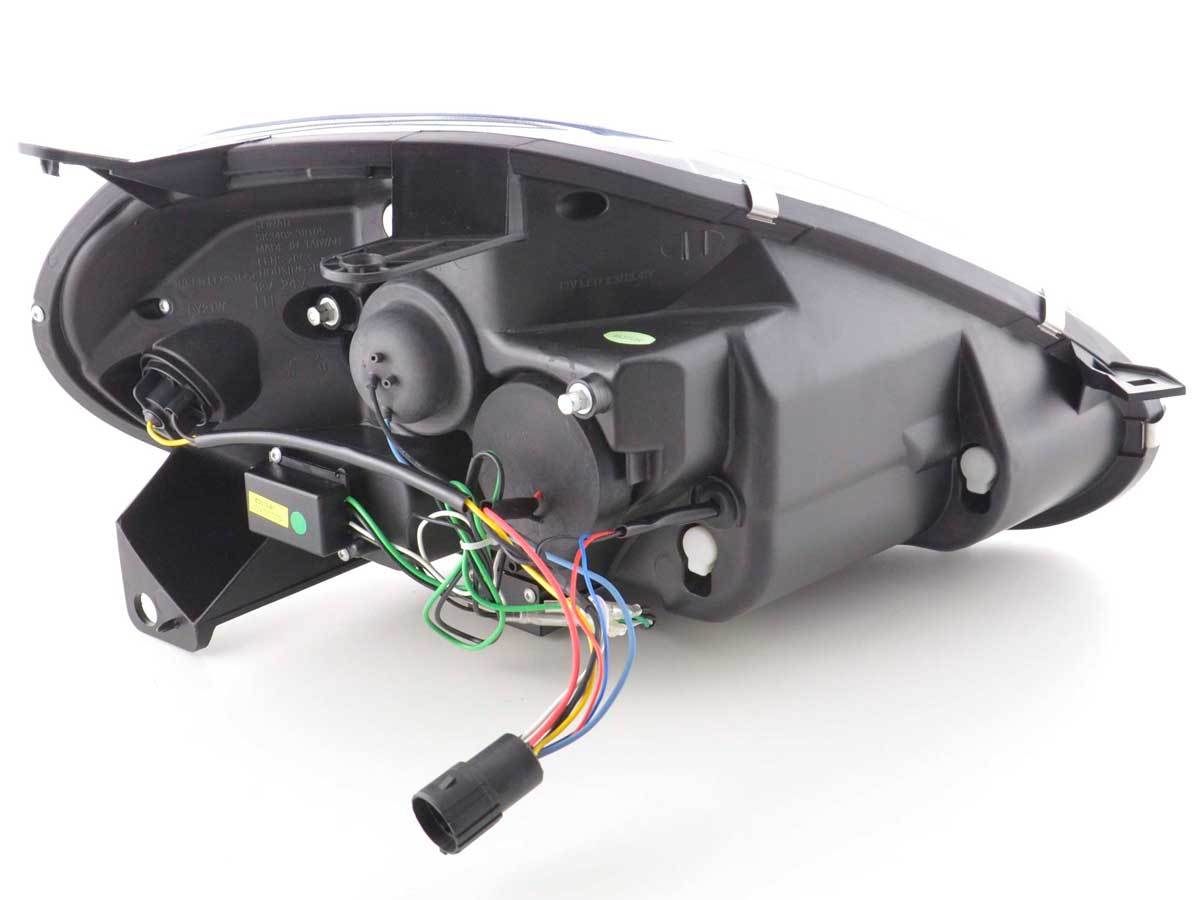 Daylight headlight Fiat Grande Punto type 199 Yr. 08 black Headlights Lights Car Tuning