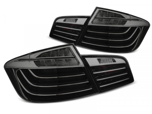 Led Bar Tail Lights Black Smoke Lci Look Fits Bmw F10 10-07.13