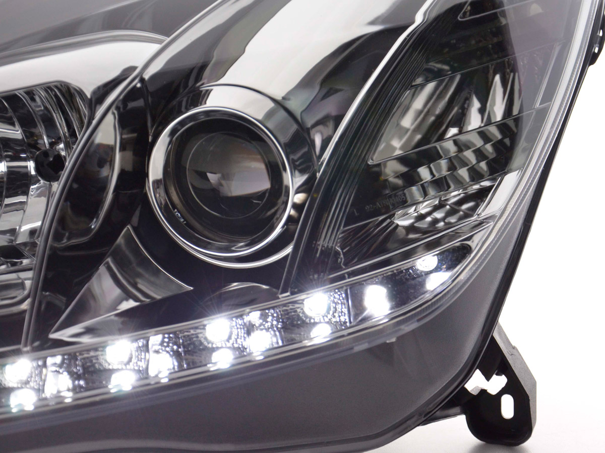 Daylight headlight Opel Astra H chrome | Headlights | Lights | Car ...