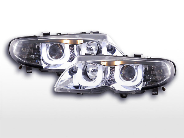 Angel Eye headlight BMW serie 3 E46 saloon/Touring Yr. 02-05 chrome