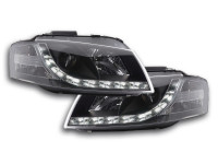 DRL Daylight headlight Audi A3 type 8P Yr. 03-08 black DRL Daylight headlight Audi A3 type 8P Yr. 03-08 black