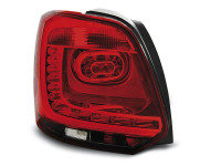 Led Tail Lights Red Smoke Fits Vw Polo 09-14 Led Tail Lights Red Smoke Fits Vw Polo 09-14