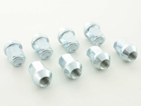 Nuts Set (8 pieces), M14 x 1.5 23mm Taper silver Nuts Set (8 pieces), M14 x 1.5 23mm Taper silver