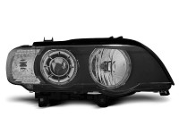 Xenon Headlights Angel Eyes Black fits BMW X5 E53 Xenon Headlights Angel Eyes Black fits BMW X5 E53
