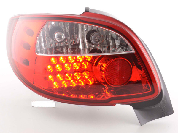 Led Taillights Peugeot 206 CC Cabrio Yr. 98-05 clear/red