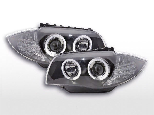 headlight BMW serie 1 type E87/E81 Yr. 04- black