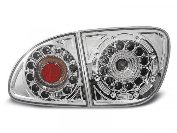 Led Tail Lights Chrome Fits Seat Leon 04.99-08.04