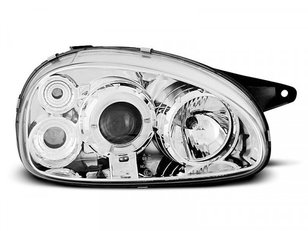 Opel Corsa B 02.93-10.00 Angel Eyes Chrome