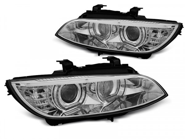 Xeonon Headlights Angel Eyes Led Chrome Afs Fits Bmw E92/e93 06-10