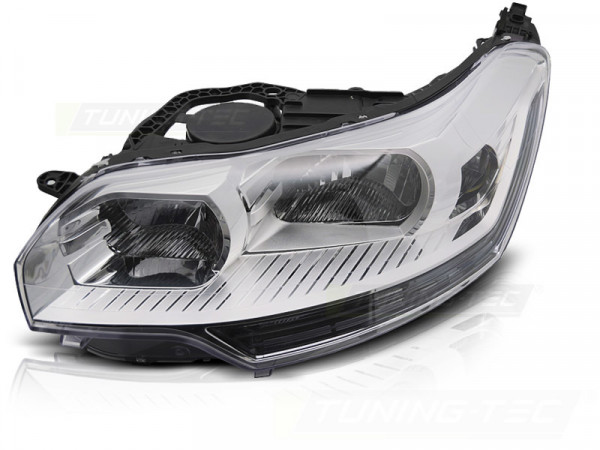 Headlight Chrome Left Side Tyc Fits Citroen C5 08-10