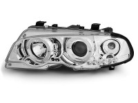 Headlights Angel Eyes Chrome fits BMW E46 Coupe 04/99–03/03 Headlights Angel Eyes Chrome fits BMW E46 Coupe 04/99–03/03