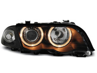 Headlights Angel Eyes Black fits BMW E46 05.98-08.01 Sedan/Touring Headlights Angel Eyes Black fits BMW E46 05.98-08.01 Sedan/Touring
