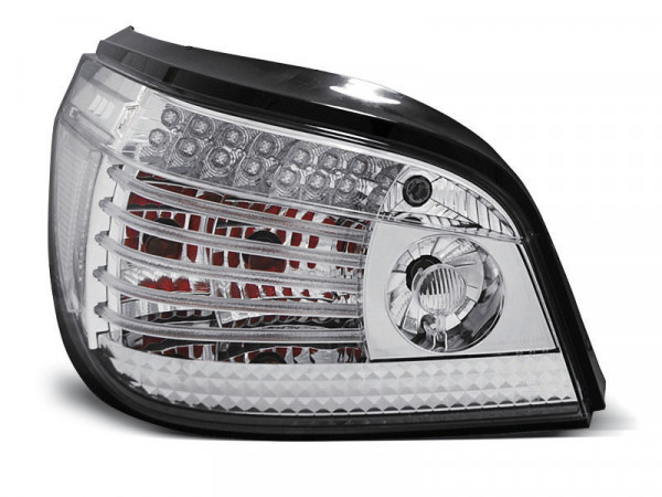 Led Tail Lights Chrome Fits Bmw E60 07.03-07