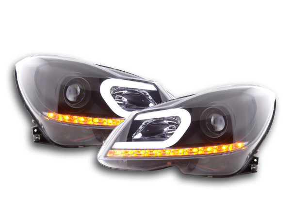 Daylight headlight Mercedes C-class W204 Yr. 11-14 black