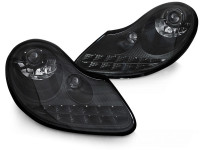 Headlights Daylight All Matt Black Fits Porsche Boxster 96-04 /911 996 Headlights Daylight All Matt Black Fits Porsche Boxster 96-04 /911 996