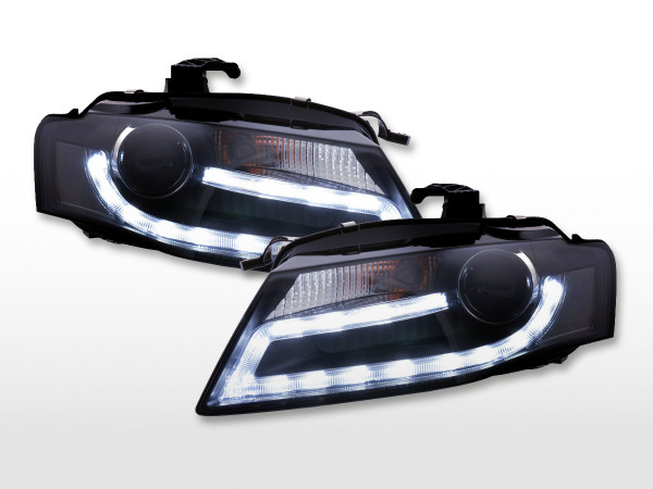 Daytime running lights headlight Xenon Daylight Audi A4 B8 8K Yr. 07-11 black