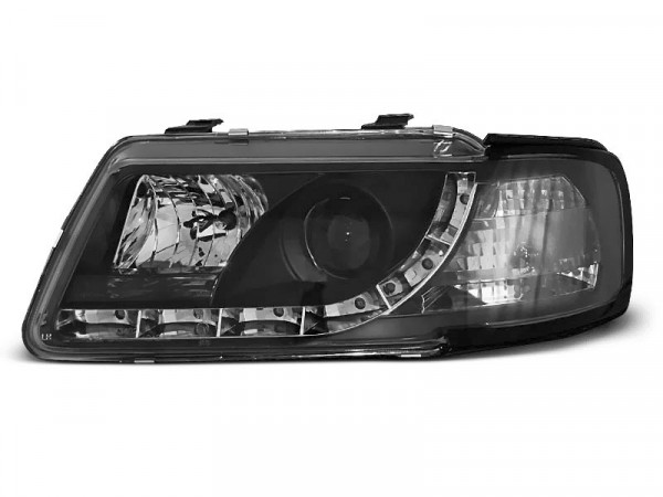 Headlights Daylight Black Fits Audi A3 8l 08.96-08.00