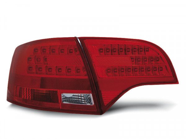 Led Tail Lights Red White Fits Audi A4 B7 11.04-03.08 Avant