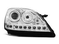 Headlights Daylight Chrome Fits Mercedes W164 Ml M-klasa 05-07  Headlights Daylight Chrome Fits Mercedes W164 Ml M-klasa 05-07