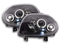 headlight Renault Clio Typ B Yr. 98-01 black headlight Renault Clio Typ B Yr. 98-01 black