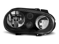 Headlights Black Fits Vw Golf 4 09.97-09.03 Headlights Black Fits Vw Golf 4 09.97-09.03