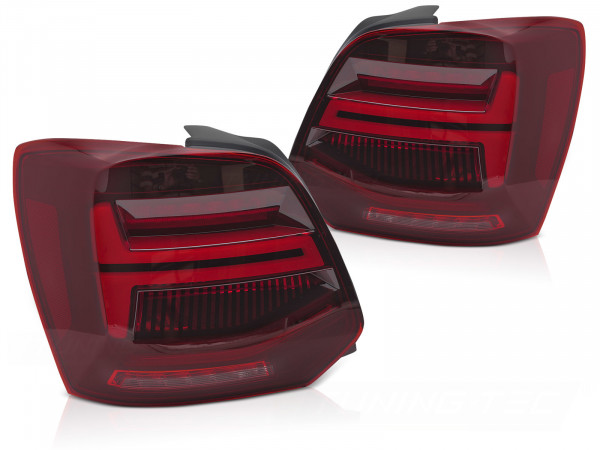 Led Tail Lights Red Led Bar Fits Vw Polo V 09-17