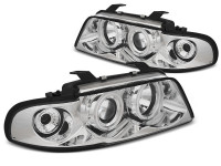 Headlights Angel Eyes Ccfl Chrome Fits Audi A4 11.94-12.98 Headlights Angel Eyes Ccfl Chrome Fits Audi A4 11.94-12.98